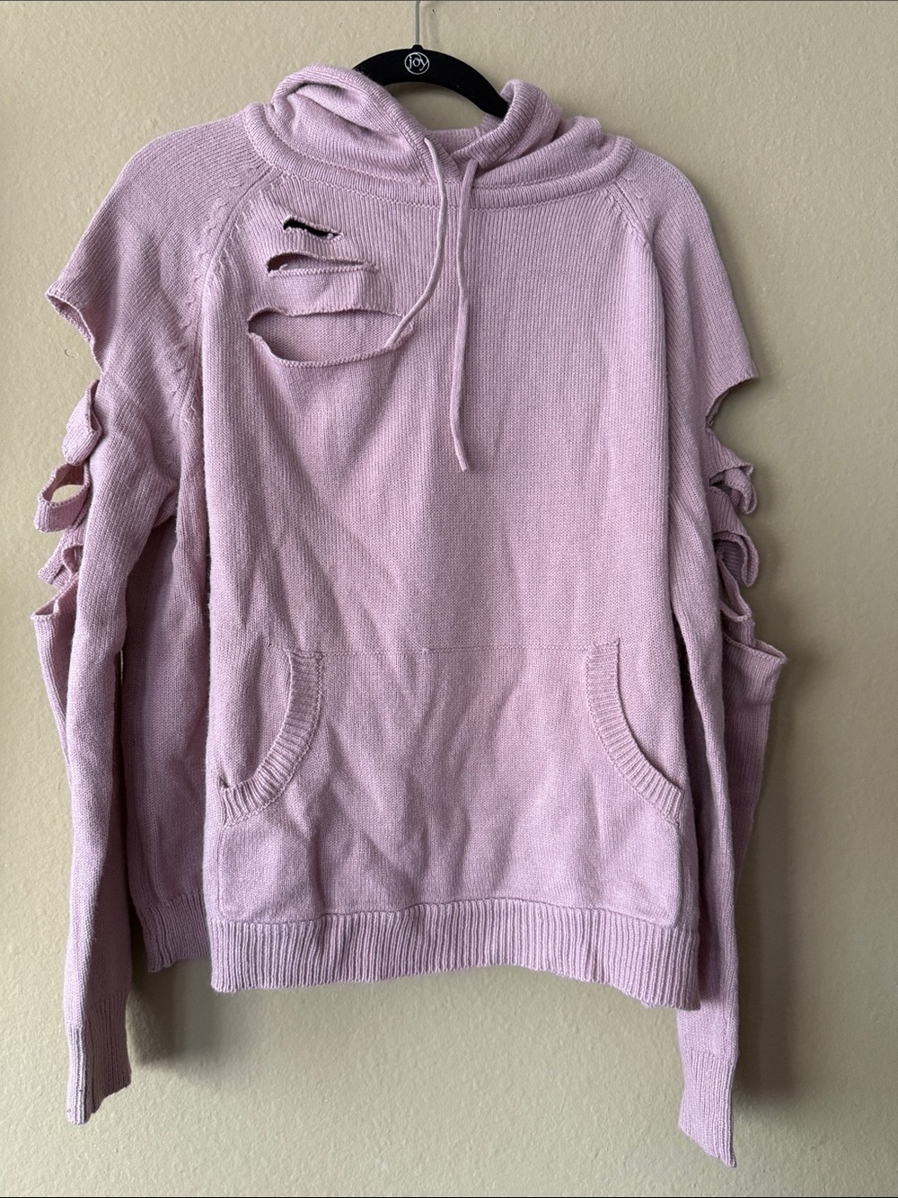 Lola x LF distressed hoodie